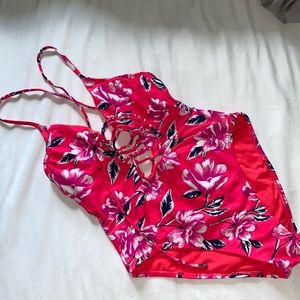 Pink One Piece Swimsuit